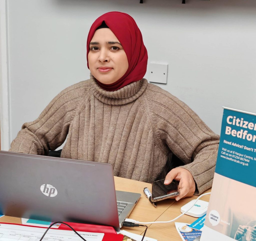 Support us 14 One of our friendly advisor at Citizen's Advice Bedford